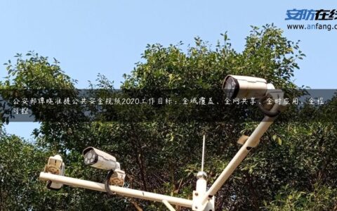 公安部谭晓准提公共安全视频2020工作目标：全域覆盖、全网共享、全时应用、全程可控
