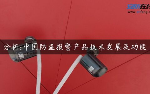 分析:中国防盗报警产品技术发展及功能