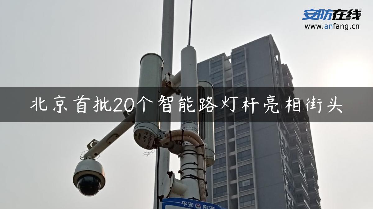 北京首批20个智能路灯杆亮相街头