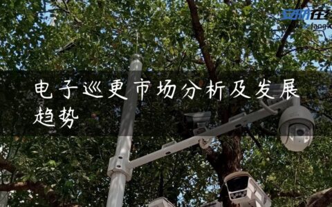 电子巡更市场分析及发展趋势