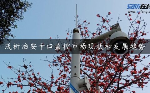 浅析治安卡口监控市场现状和发展趋势