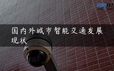 国内外城市智能交通发展现状