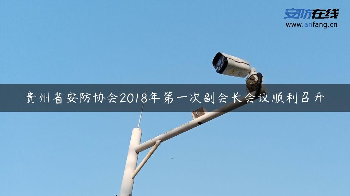 贵州省安防协会2018年第一次副会长会议顺利召开