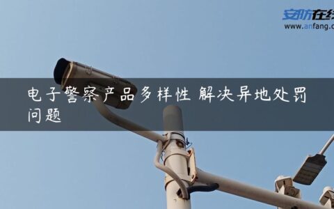 电子警察产品多样性 解决异地处罚问题