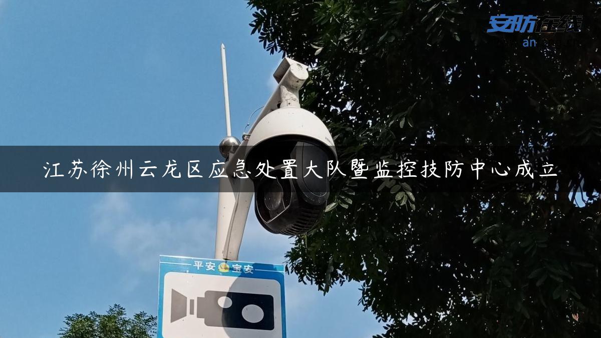 江苏徐州云龙区应急处置大队暨监控技防中心成立