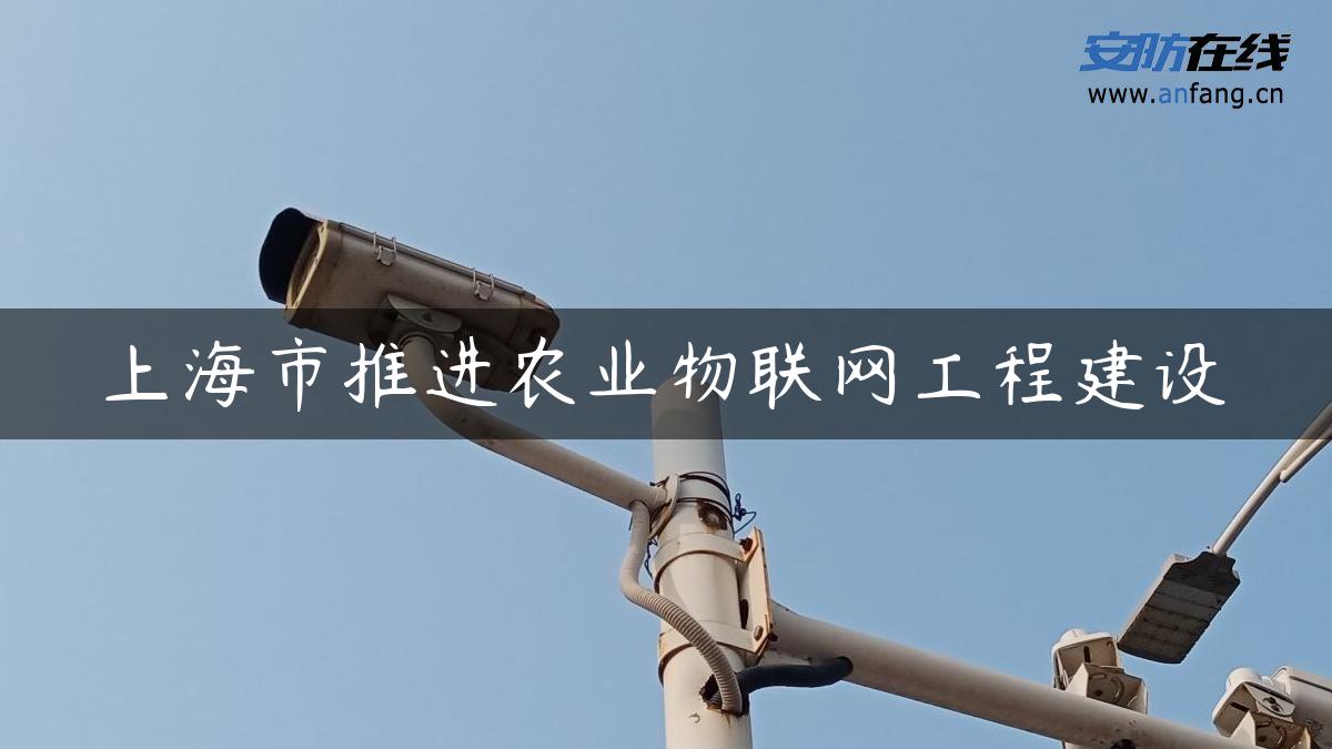 上海市推进农业物联网工程建设