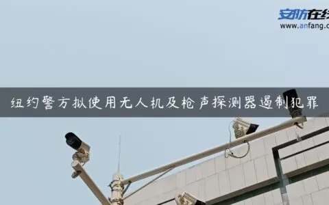 纽约警方拟使用无人机及枪声探测器遏制犯罪