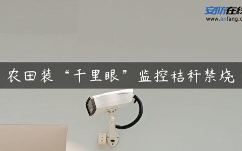 农田装“千里眼”监控秸秆禁烧