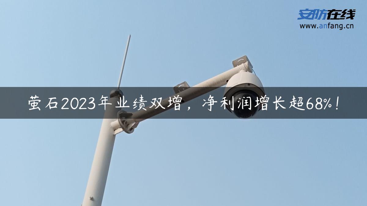 萤石2023年业绩双增,净利润增长超68%! 萤石2023年业绩双增,净利润增长超68%!
