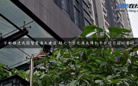不断推进我国智慧海关建设 超七千万元海关缉私平台项目招标启动