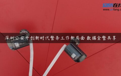 深圳公安开创新时代警务工作新局面 数据全警共享