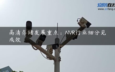 高清存储发展重点：NVR行业细分见成效