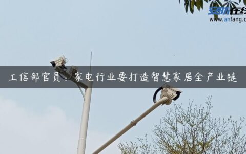 工信部官员：家电行业要打造智慧家居全产业链