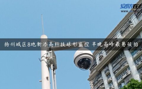 扬州城区8地新添高科技球形监控 早晚高峰最易被拍
