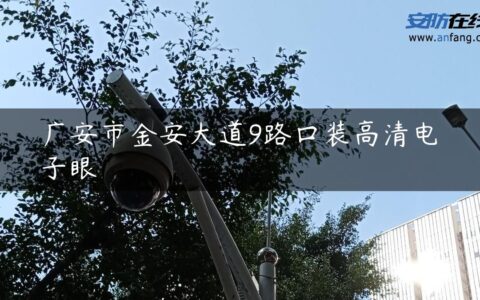 广安市金安大道9路口装高清电子眼