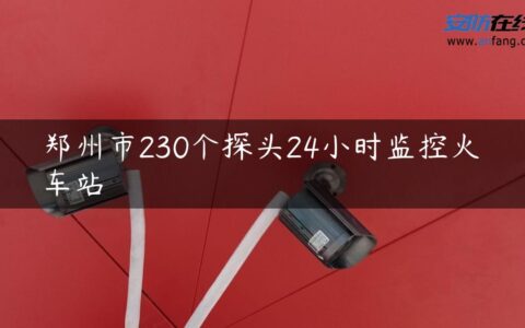 郑州市230个探头24小时监控火车站