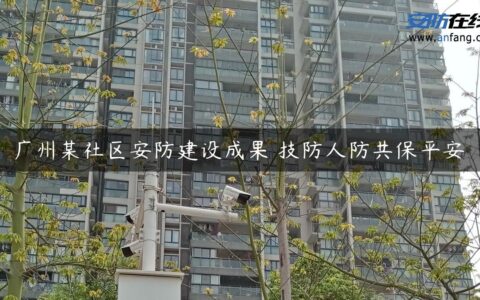 广州某社区安防建设成果 技防人防共保平安