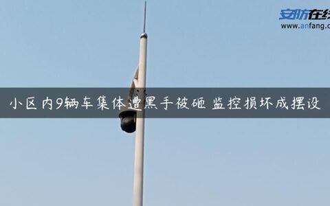 小区内9辆车集体遭黑手被砸 监控损坏成摆设