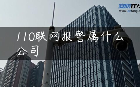 110联网报警属什么公司