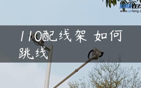110配线架 如何跳线