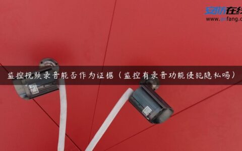 监控视频录音能否作为证据（监控有录音功能侵犯隐私吗）