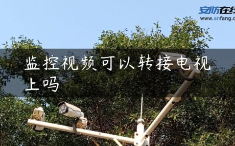 监控视频可以转接电视上吗