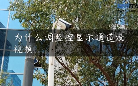为什么调监控显示通道没视频
