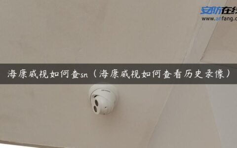 海康威视如何查sn（海康威视如何查看历史录像）