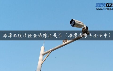 海康威视请检查摄像机是否（海康摄像头检测中）