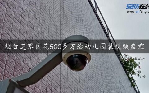 烟台芝罘区花500多万给幼儿园装视频监控