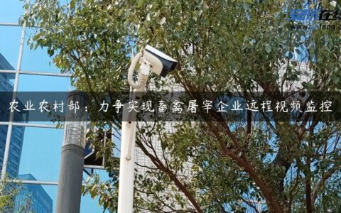 农业农村部：力争实现畜禽屠宰企业远程视频监控
