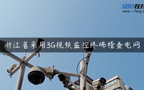 浙江省采用3G视频监控终端稽查电网
