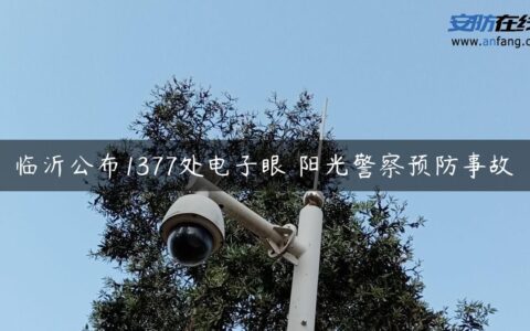 临沂公布1377处电子眼 阳光警察预防事故