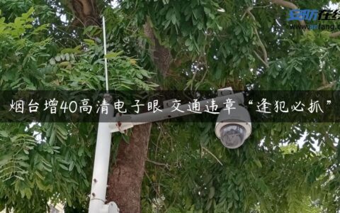 烟台增40高清电子眼 交通违章“逢犯必抓”
