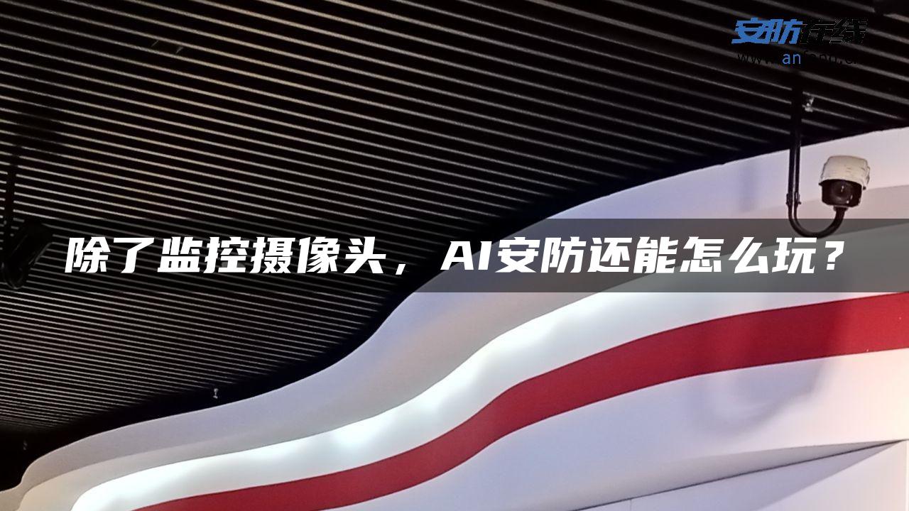 除了监控摄像头，AI安防还能怎么玩？
