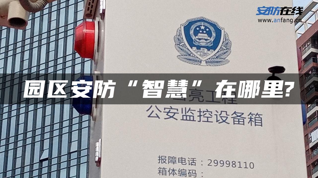 园区安防“智慧”在哪里?