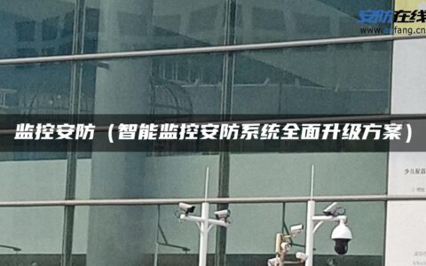 监控安防（智能监控安防系统全面升级方案）