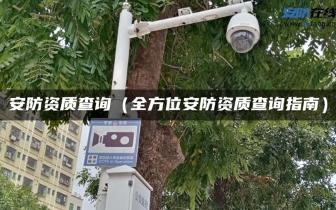 安防资质查询（全方位安防资质查询指南）