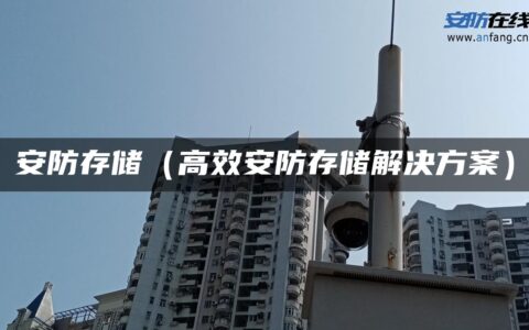 安防存储（高效安防存储解决方案）