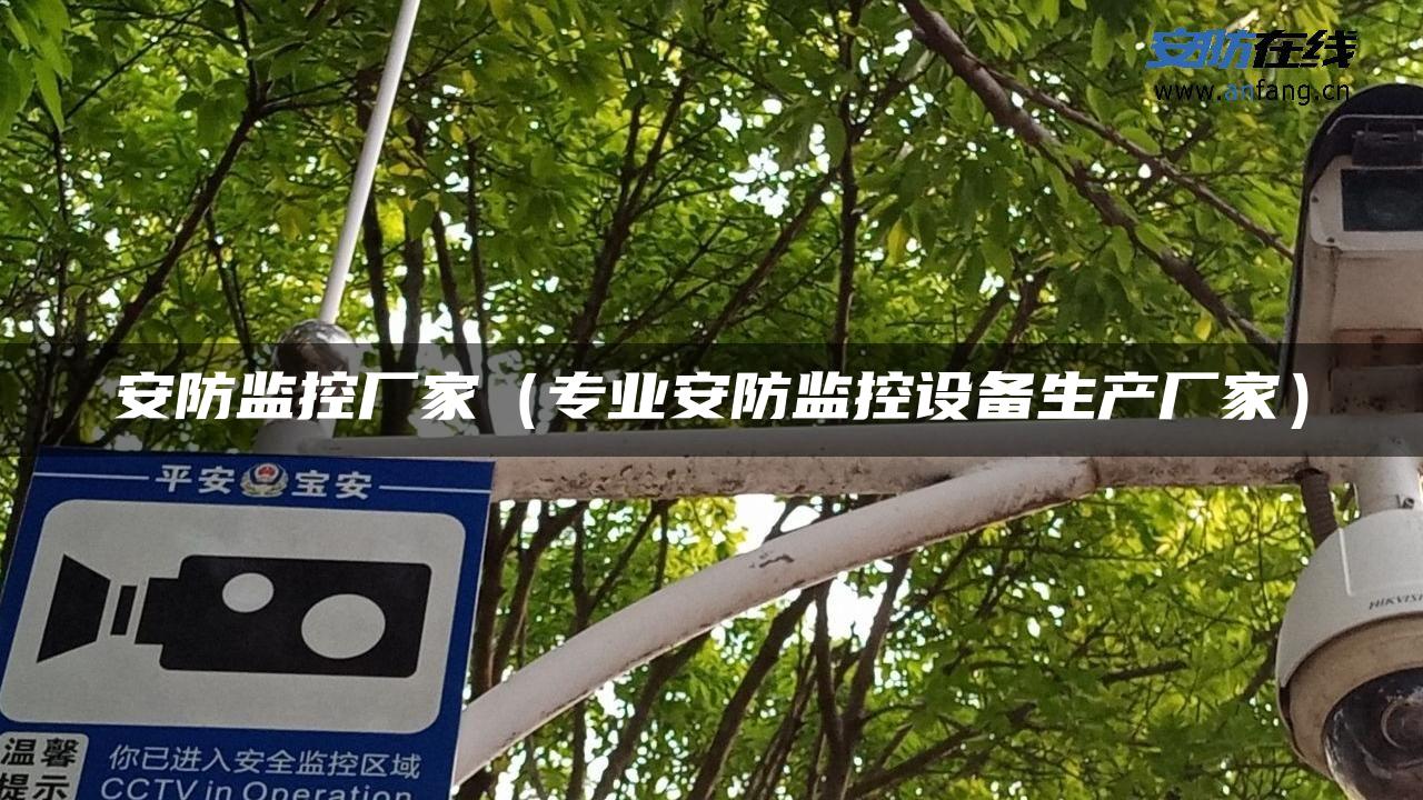 安防监控厂家(专业安防监控设备生产厂家) 安防监控厂家(专业安防监控设备生产厂家)