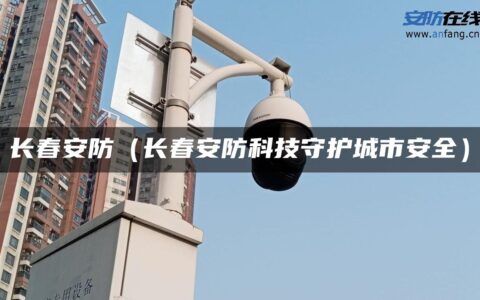 长春安防（长春安防科技守护城市安全）