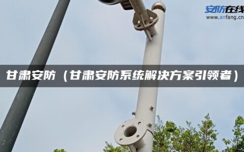 甘肃安防（甘肃安防系统解决方案引领者）