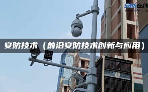 安防技术（前沿安防技术创新与应用）