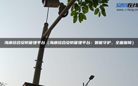 海康综合安防管理平台（海康综合安防管理平台：智能守护，全面保障）