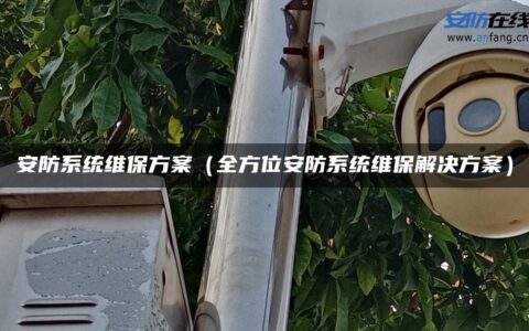 安防系统维保方案（全方位安防系统维保解决方案）