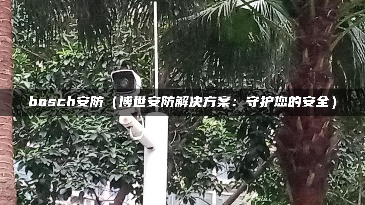 bosch安防（博世安防解决方案：守护您的安全）