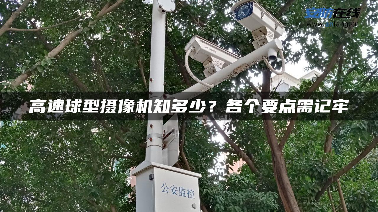 高速球型摄像机知多少？各个要点需记牢