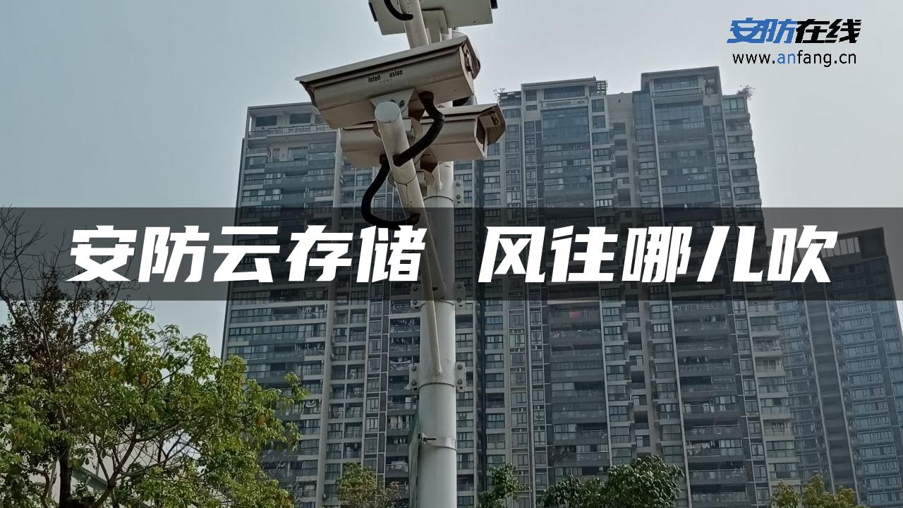 安防云存储 风往哪儿吹