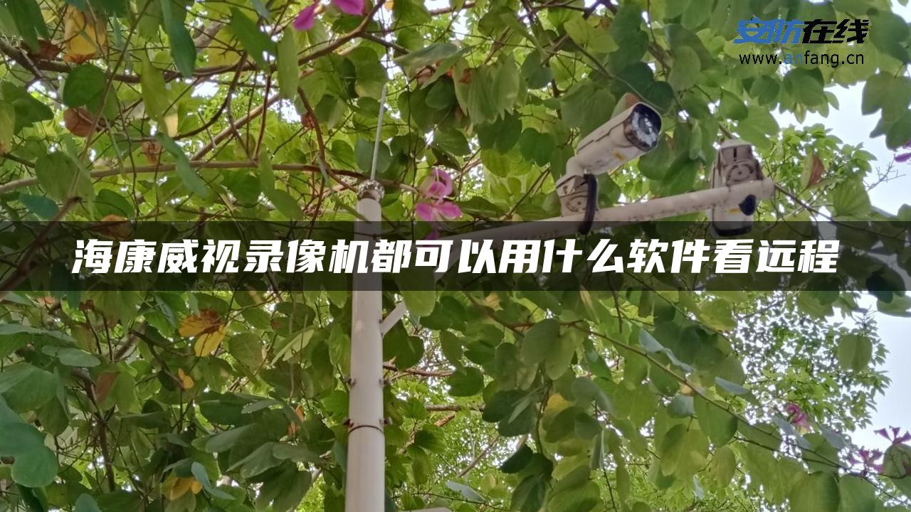 海康威视录像机都可以用什么软件看远程