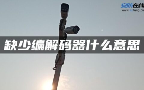 缺少编解码器什么意思